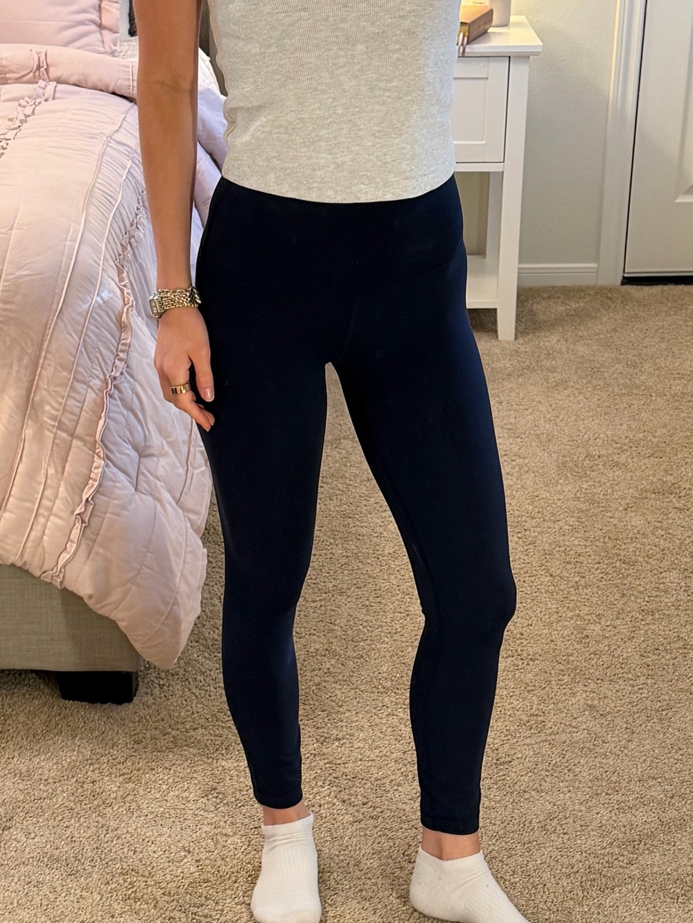 LULULEMON Wunder Train High Rise Leggings - Navy